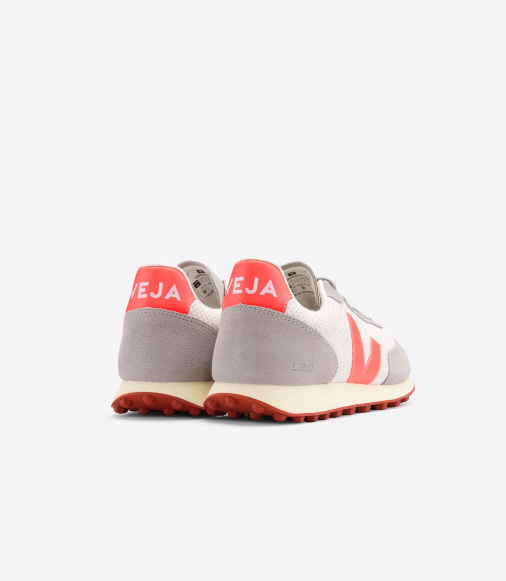 Veja Sneakers Dama - Rio Branco Hexamesh Gravel - Gri/Portocalii/Albi - 0568172-BL